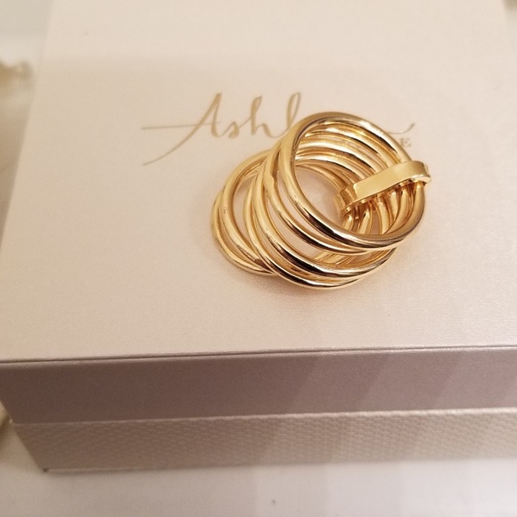 Gold plated stack ring by ASHLYNN Avenue - Picture 5 of 7